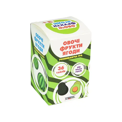 Развивающая настольная игра «Овощи, фрукты, ягоды» Strateg 30772, 36 карточек - фото 1