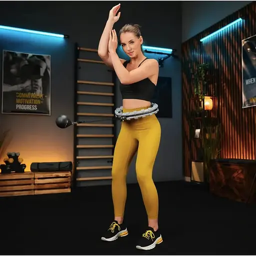 Хулахуп Trex Sport TX-020CHH массажный с утяжелителем и счетчиком серый - фото 2