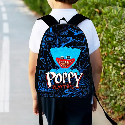 Рюкзак детский Поппи Хаги Ваги "Poppy Playtime" 34х27 см, ранец городской для мальчика (00474)