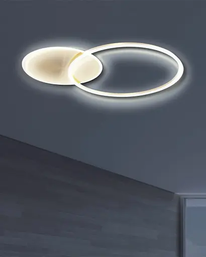 Люстра Goldlux 328472 Roman 2 Led 2x33W 4000K 2700Lm IP20 Золото - фото 2