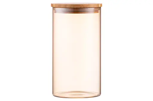 Банка для зберігання ARDESTO Golden Moon кругла 760 мл скло з бамбуковою кришкою (AR1376BLRG) - фото 3