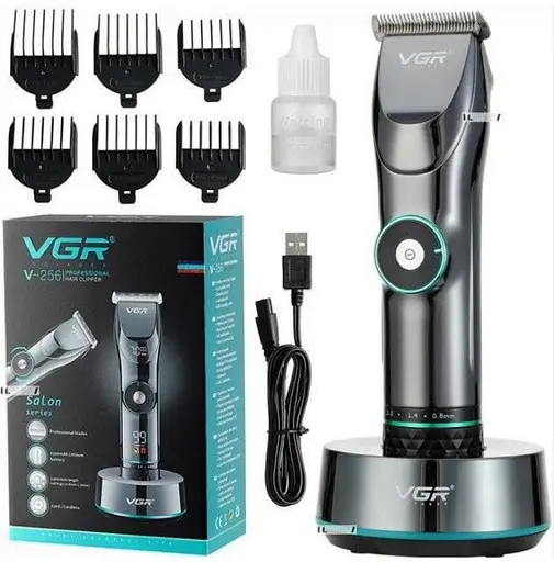Профессиональная аккумуляторная машинка для стрижки волос VGR V-256 10 Вт - фото 8