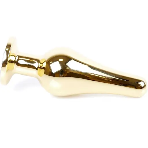 Анальна пробка Boss Of Toys Boss Series - Jewellery Gold Butt Plug Green, BS6400069, Золотий / Зелений - фото 6