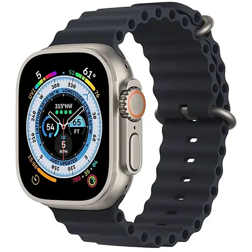 Ремешок Ocean Band для Apple Watch 42(ser.1-3)/44/45/46/49mm Черный / Midnight