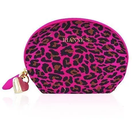 Міні вібромасажер Rianne S: Lovely Leopard Purple 10 режимів роботи до мішків-чохол - фото 3