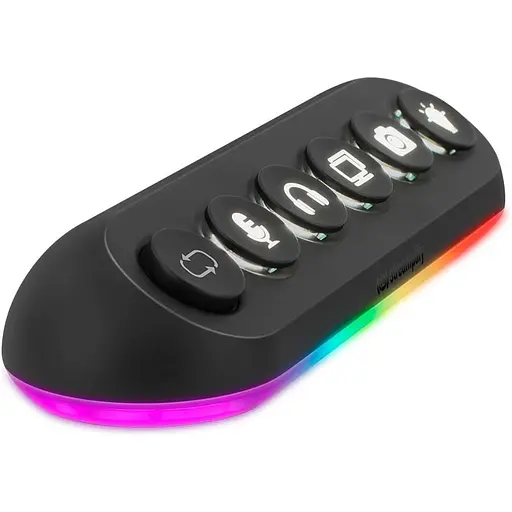 USB-Хаб Streamplify HUB DECK 5-RGB-EU-F, чорний - фото 8