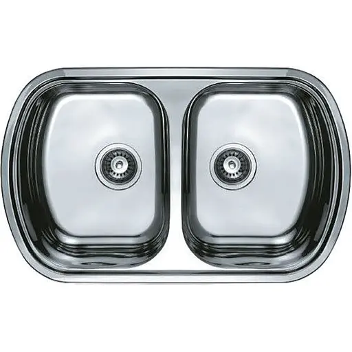 Мойка кухонная HAIBA 80x49 DOUBLE polish (HB0573) - фото 1