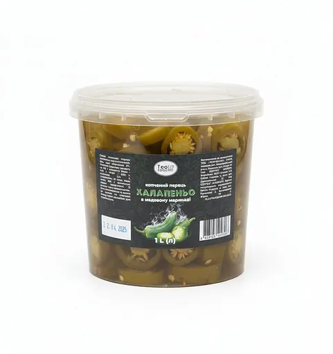 Перець Халапеньо копчений в медовому маринаді 1л. - фото 1