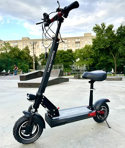 Электросамокат KUGOO Kirin M4 Pro 1000W 18Ah с сидением и усиленным аккумулятором - фото 2
