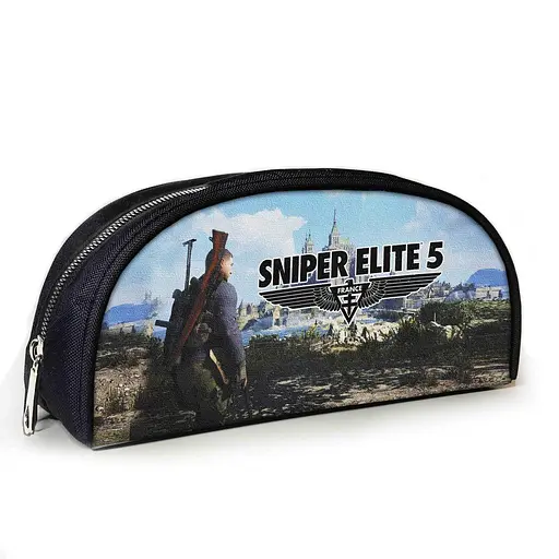 Пенал шкільний з принтом Sniper Elite 23х10х8 см з принтом для хлопчика (3858)