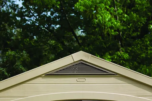 Садовый домик Keter Factor 8x11 пластиковый серо-коричневый - фото 4