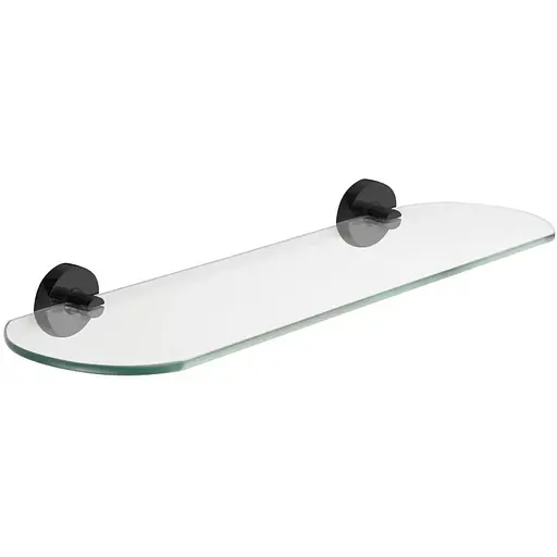 Полка стеклянная для ванной комнаты Volle Ronda de la noche 2535.270104, Черный матовый - фото 1