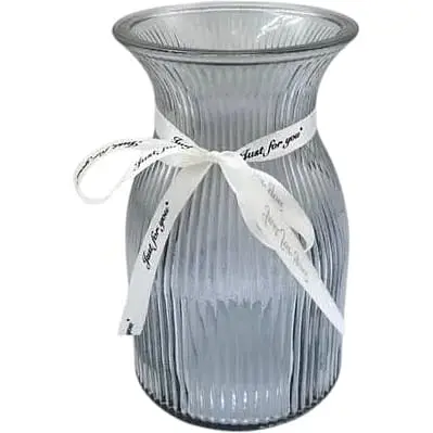 Ваза Viva Fade скляна 19 см сірий (6841679)