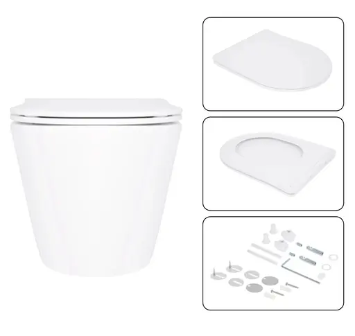 Набір Q-tap Nest 4 в 1 підвісний унітаз Swan Ultra Quiet 520x360x320 + комплект інсталяції QT16335180W48191 - фото 6