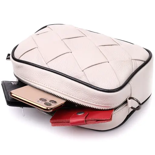 Женская сумка Vintage с переплетами из натуральной кожи 22х14х7.5 см sum0029008 - фото 8