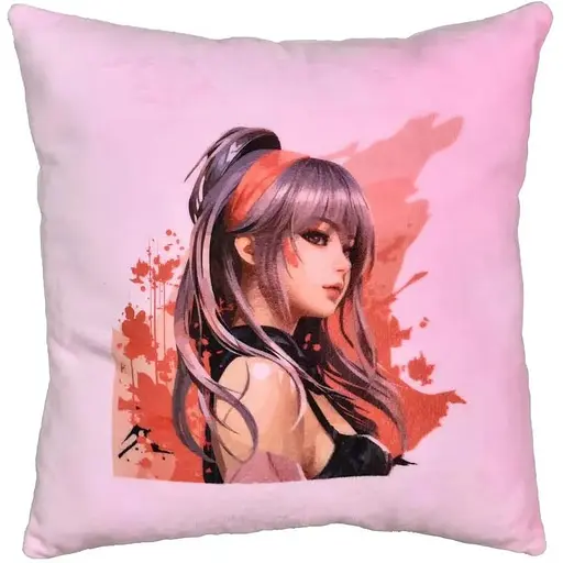 Подушка плюшевая Аниме изящество Strateg 60729 Розовый - фото 1