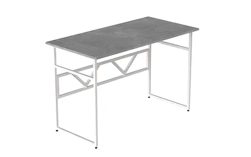 Стіл письмовий Раян Ferrum-decor 750x1400x700 Білий метал ДСП Бетон 16 мм (FRD-106502) - фото 5