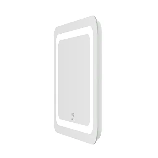 Дзеркало Volle Luna Tanga прямокутне 60x70 см, з підсвічуванням по контуру, з підігрівом, сенсорним вимикачем хром 1648.52146700, Хром - фото 3