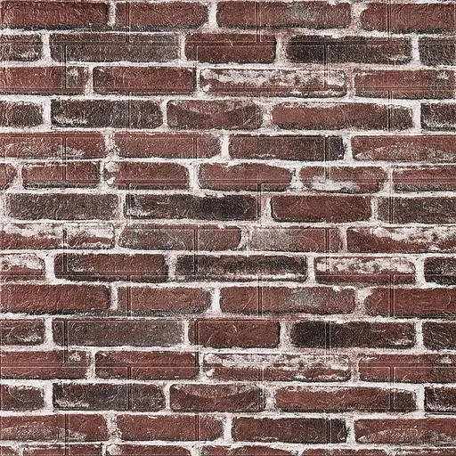 Самоклеющийся 3D панель 700х770х3мм красный Екатеринославский кирпич (43-3) SW-00001164 - фото 1