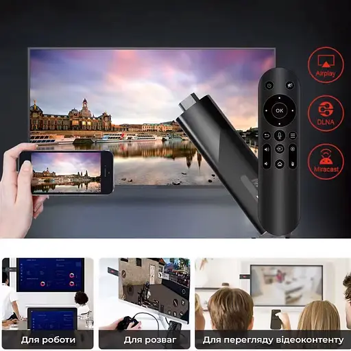 Transpeed M98 Y10 2/16Gb Allwinner H618 Смарт ТВ стік Android 12 4K HDR (M98 Y10 2/16Gb) - фото 6