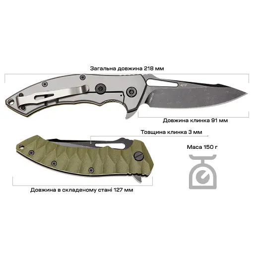 Ніж Skif Shark II BSW Olive - фото 9