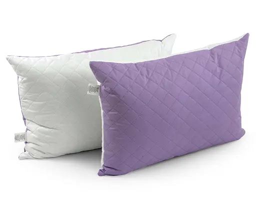 Подушка Руно 50х70 силиконовая стеганная "Сиреневая" К_310.52С_Сиреневый