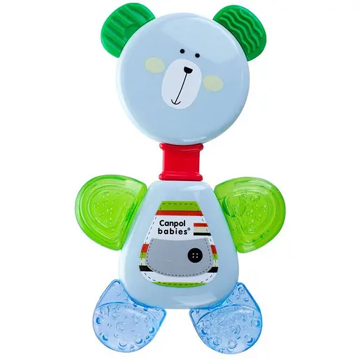 Погремушка-зубогрызка Canpol babies Мишка голубая (56/139_blu)