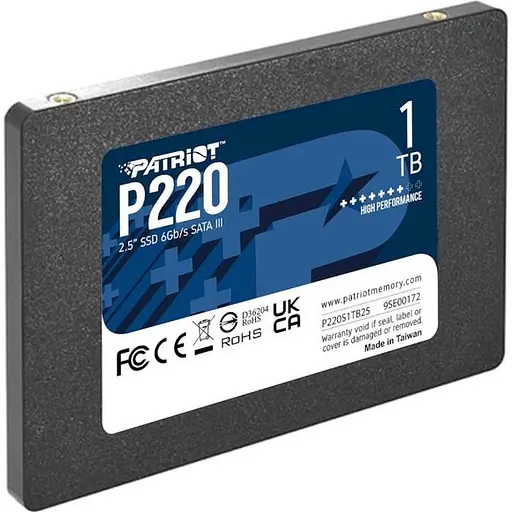 SSD диск 2.5" SATA 3 PATRIOT P220 1Tb - фото 3