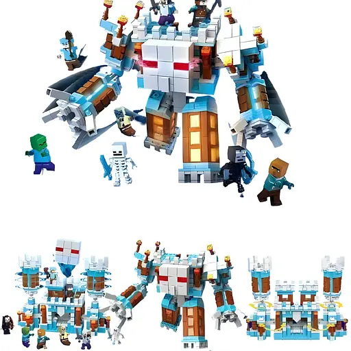 Конструктор Minecraft Cніжний голем з LED-підсвіткою на 866 деталей (6655) - фото 4