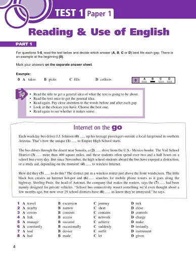 FCE for Schools Practice Tests 2. Student's Book - фото 4