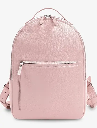 Кожаный рюкзак Groove M розовый зернистый - фото 1