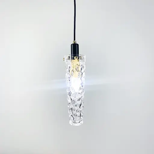 Удлиненный светильник со стеклянным рельефным плафоном | Line F | Арт. SGA8/1 - фото 3