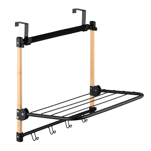 Дверная сушилка Aedesto Minimalism черная 45 x 30 x 40 см (ARHC2101BB)