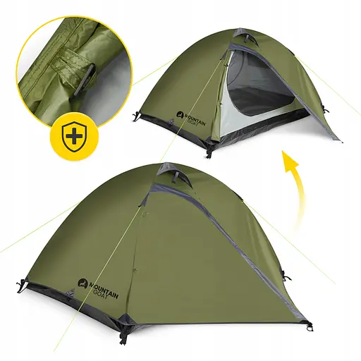 Намет туристичний Mountain Goat Prime Duo 2-місний Olive (P-5905973406567) - фото 13