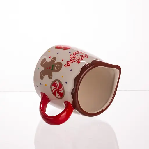Молочник фарфоровый Yiwu Merry Christmas 350 мл для сливок и молока CR-1-43  - фото 4