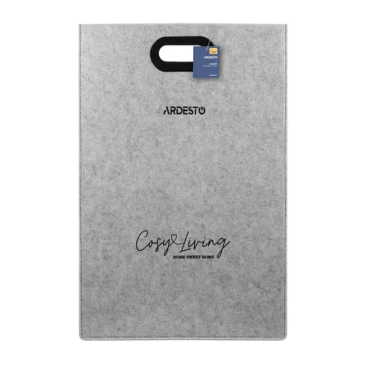 Корзина для белья Ardesto Prestigio фетр серый 68 л (ARHC2401FG) - фото 5