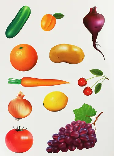 Дидактична гра. Розділи овочі та фрукти - фото 2