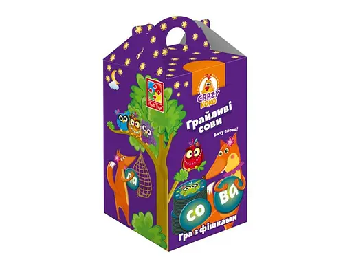Настільна гра Vladi Toys Crazy Koko Грайливі сови. Бачу слово! (укр.)
