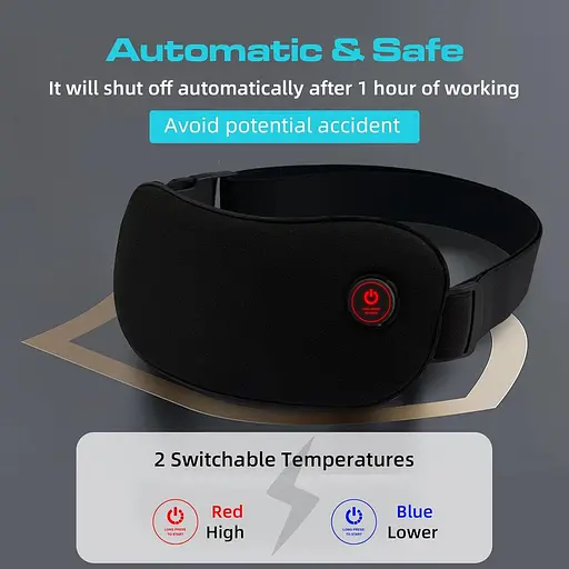 Портативна грілка Бездротова грілка для менструальних спазмів Теплова подушечка для менструального періоду Електрична - фото 2