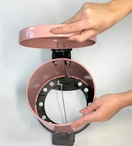 Ведро для мусора с педалью Maxiflow 3 л Розовый 4501.1825S.103.03  - фото 3