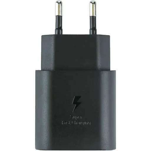 Комплект зарядного пристрою Samsung 1Type-C PD25W Type-C to Type-C 1:1 Black - фото 2