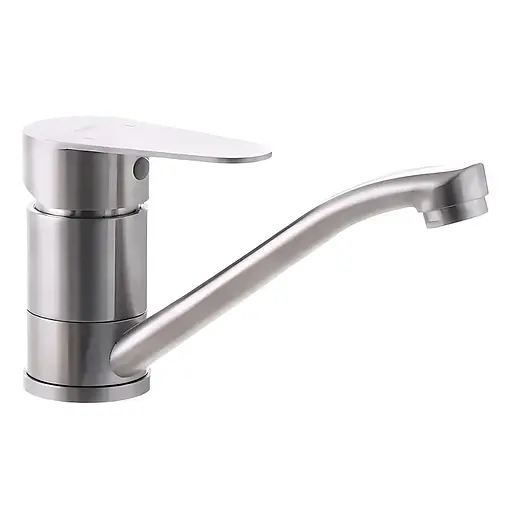 Смеситель для умывальника Champion ASA-004-15cm нержавеющая сталь CH6564 - фото 1