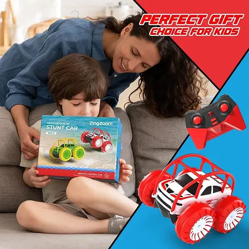 Машинка-амфибия с дистанционным управлением, перезаряжаемая, поворот на 360° - фото 7