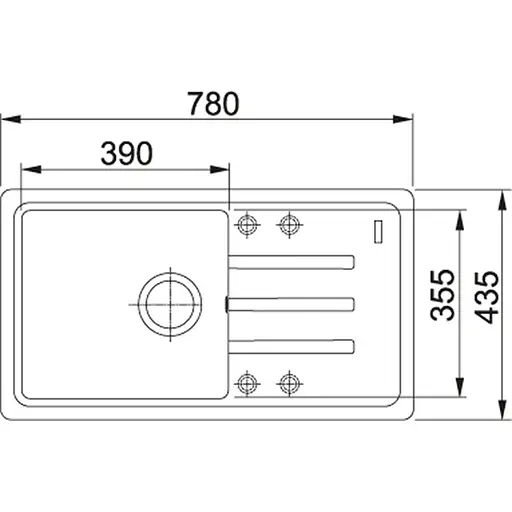 Кухонна мийка Franke Malta, фраграніт, прямокутник, з крилом, 780х435х200мм, чаша - 1, накладна, BSG 611-78, бежевий - фото 2