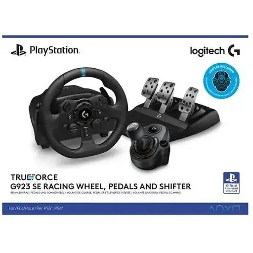 Комплект Logitech G923 SE Combo for PS5/PS4/PC кермо педалі коробка передач