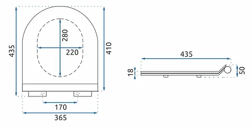Сиденье для унитаза Rea Carlo granit matt REA-C4520, Мрамор - фото 6
