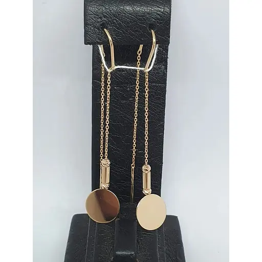 Золоті сережки-протяжки Tango. 580101 - фото 2