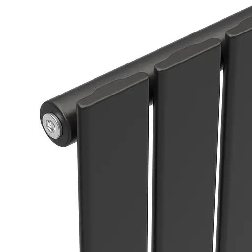 Вертикальний радіатор Navin Largo 300x1200-4, anticor, чорний муар 10-012033-4880, Чорний матовий - фото 4