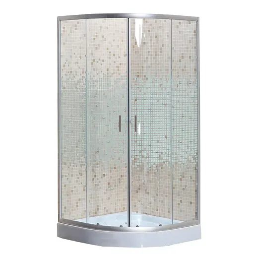 Душевая кабина Bravo Wisla 90W.Mosaic 000020454, второй, хром матовый - фото 1