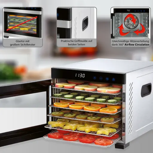 Сушка для грибов овощей снеков фруктов Profi Cook PC-DR 1218 - фото 5